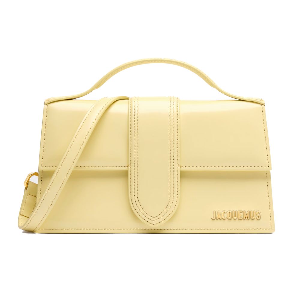 Yellow Leather Crossbody Bag