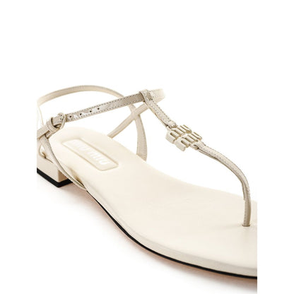 Beige Vernice Sandal