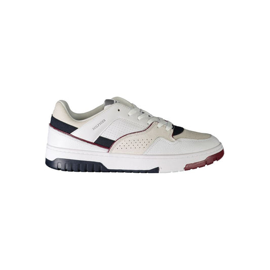 White Polyethylene Men Sneaker