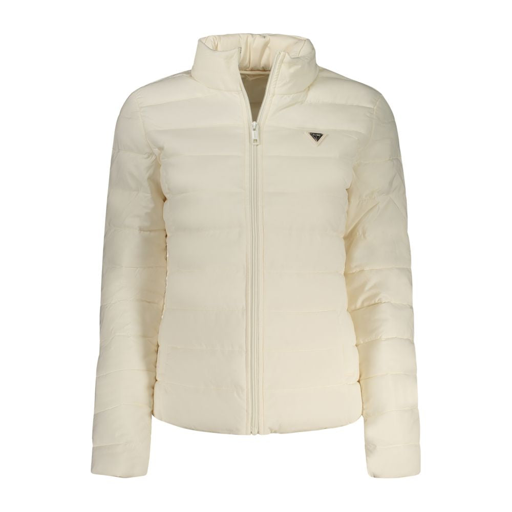 Beige Polyester Women Jacket