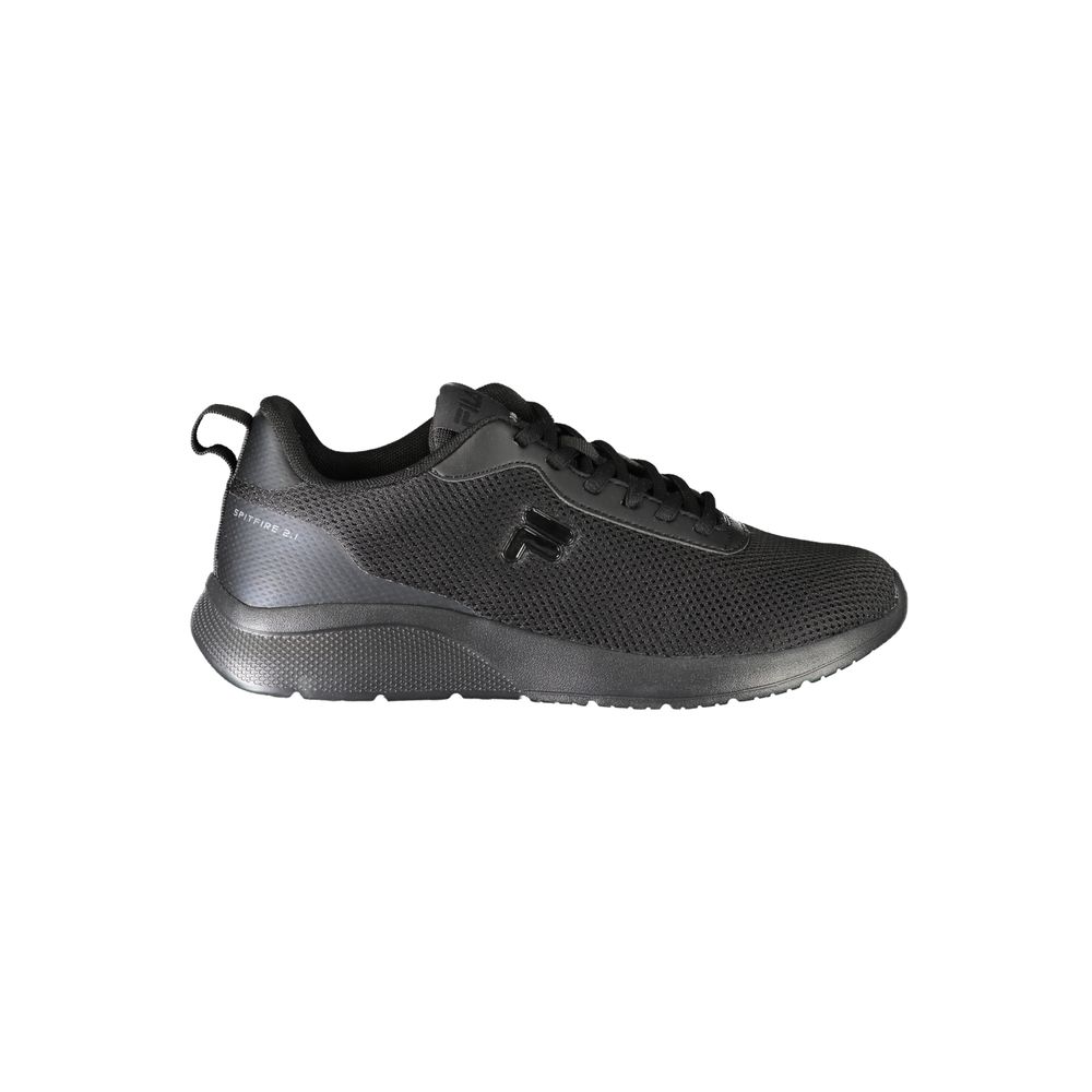 Black Polyester Women Sneaker