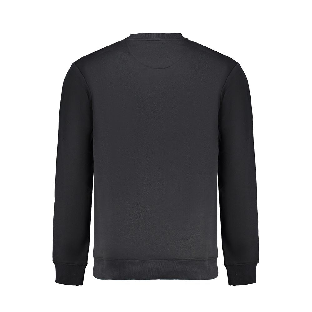 Black Cotton Men Sweater