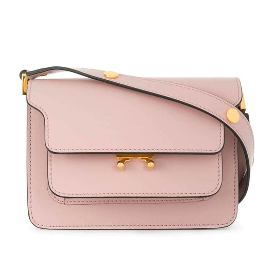 Pink Leather Crossbody Bag