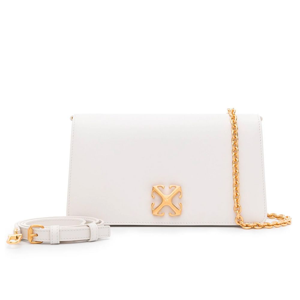 White Leather Crossbody Bag