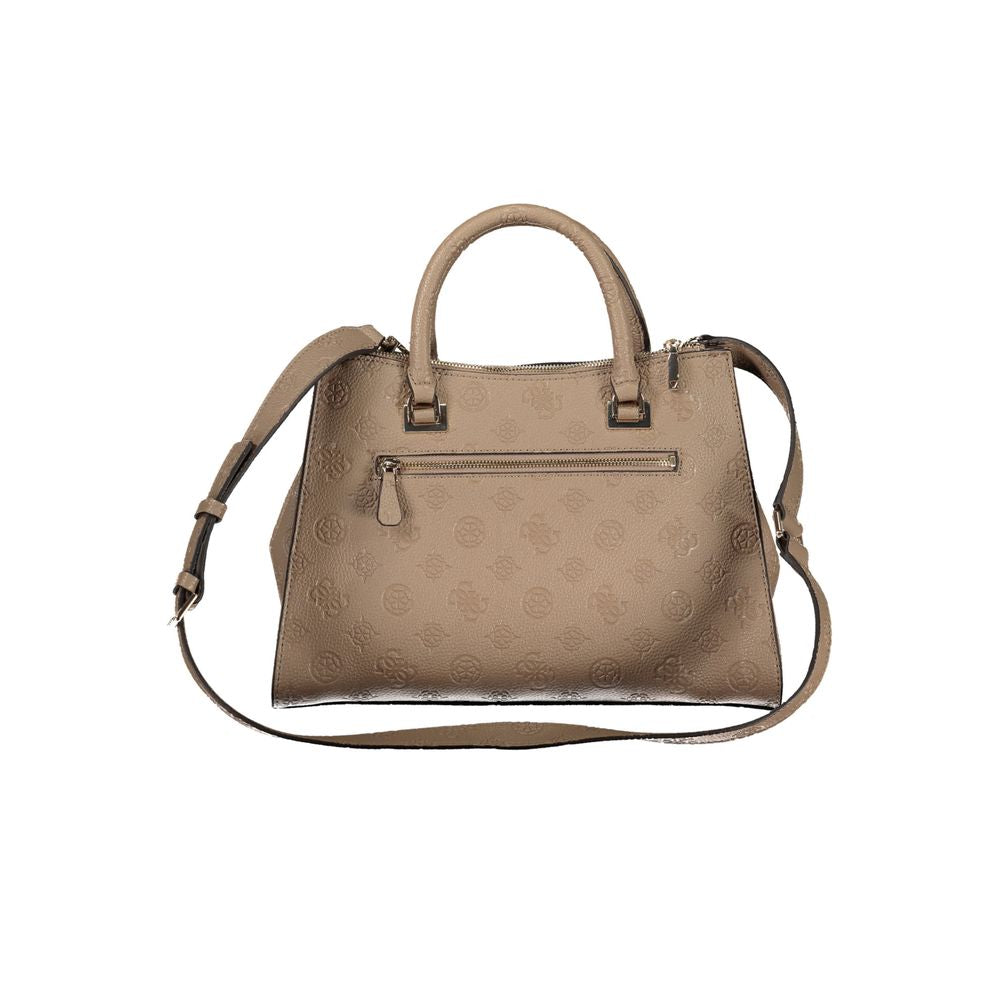 Beige Polyethylene Handbag