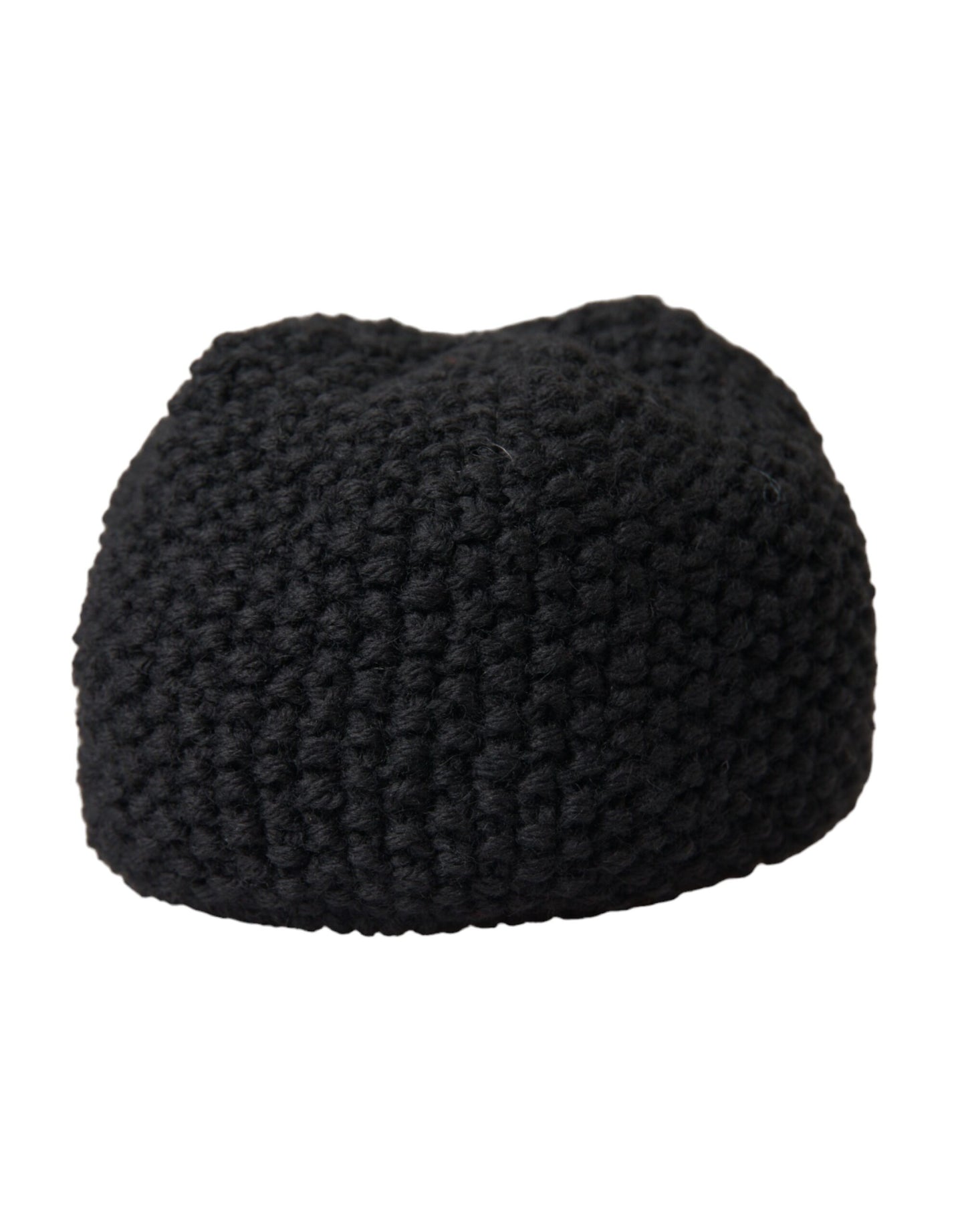 Black Cashmere Knitted Beanie Bonnet Hat Men