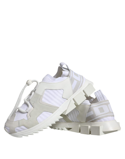 White Mesh Sorrento Trekking Sneakers Shoes