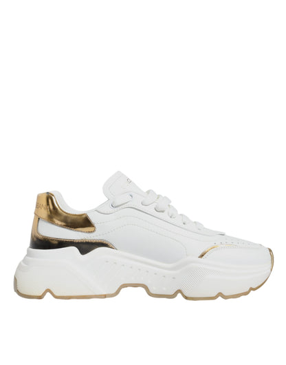 White Gold Daymaster Low Top Sneakers Shoes