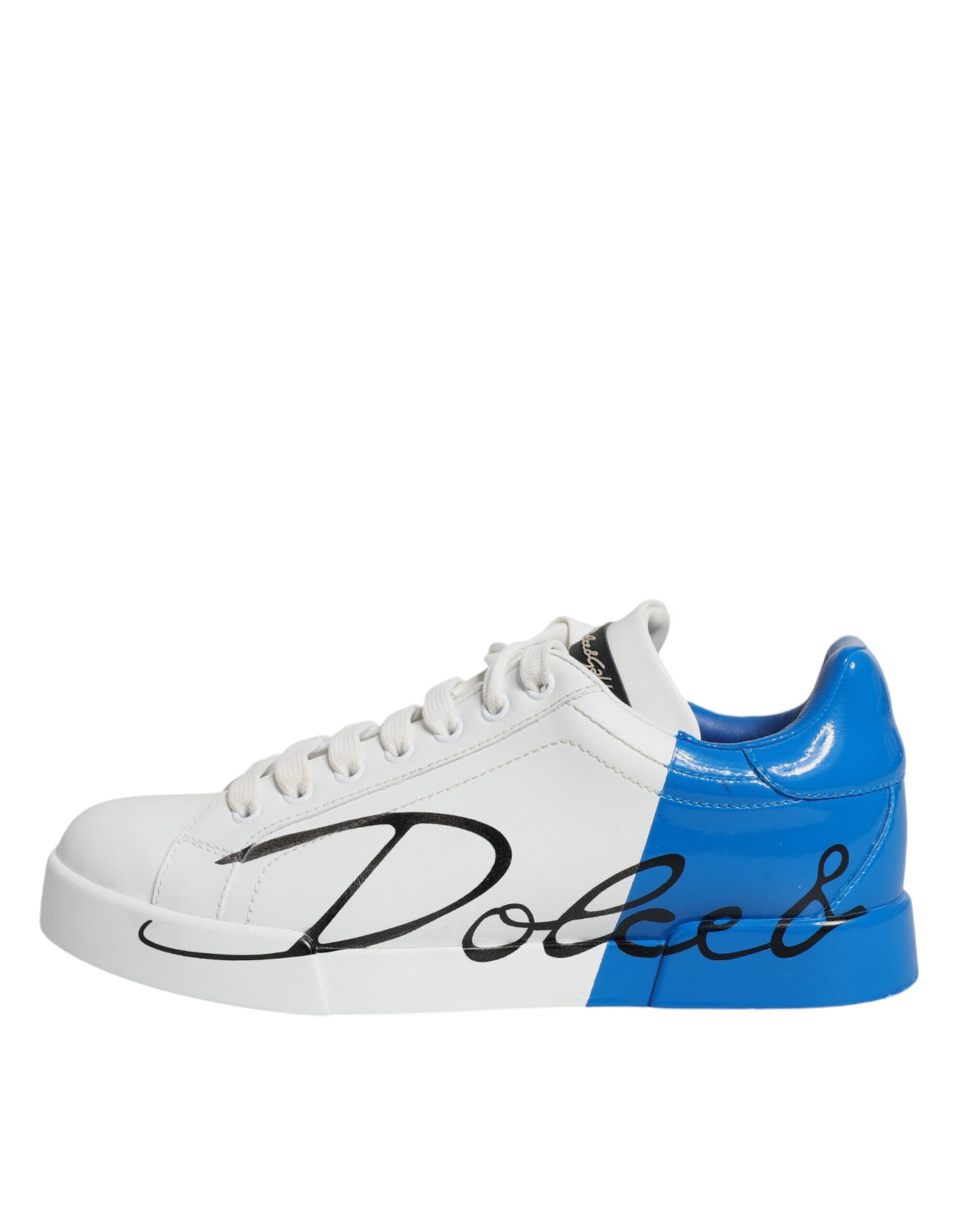 White Blue Portofino Low Top Sneakers Shoes