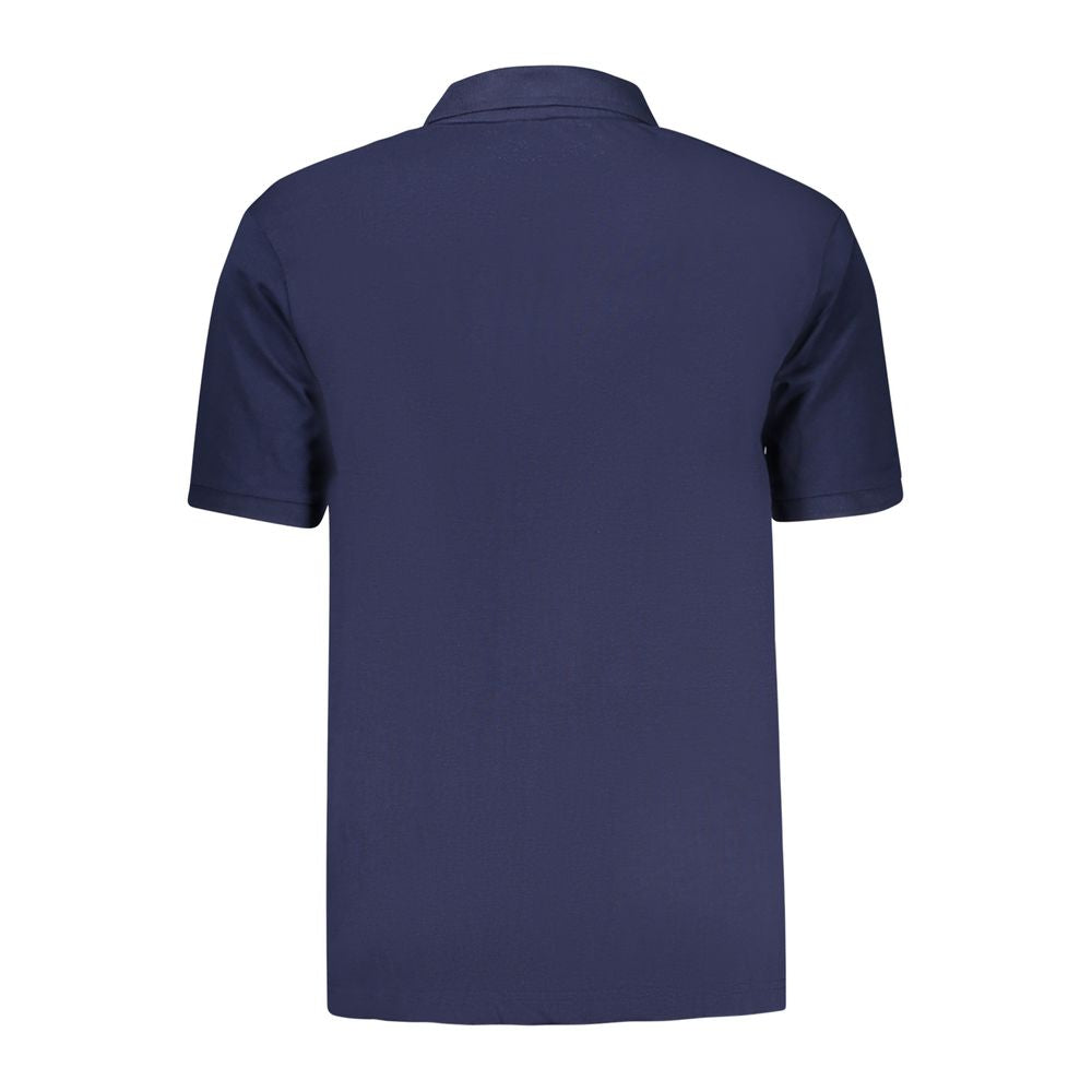 Blue Cotton Polo Shirt