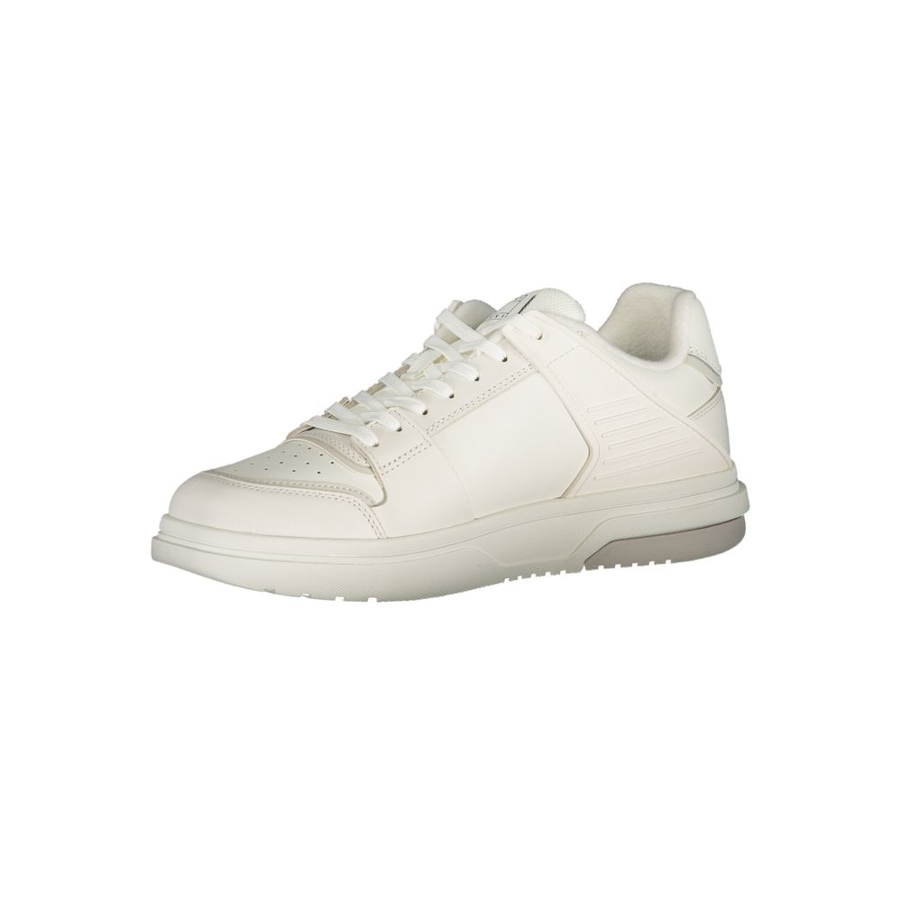 White Polyester Sneaker