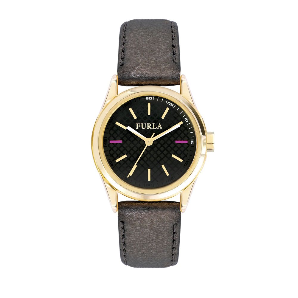 Black Leather Watch