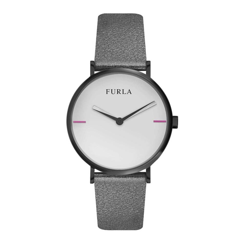 Gray Leather Watch