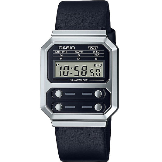 Black Leather Watch