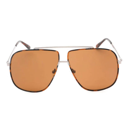 Brown Metal Sunglasses