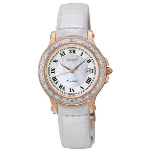 White Leather Watch