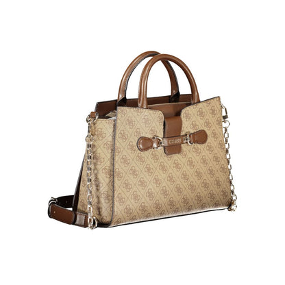 Beige Polyethylene Handbag