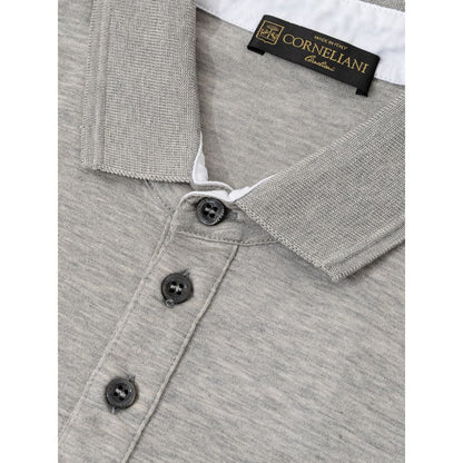 Gray Cotton Polo Shirt