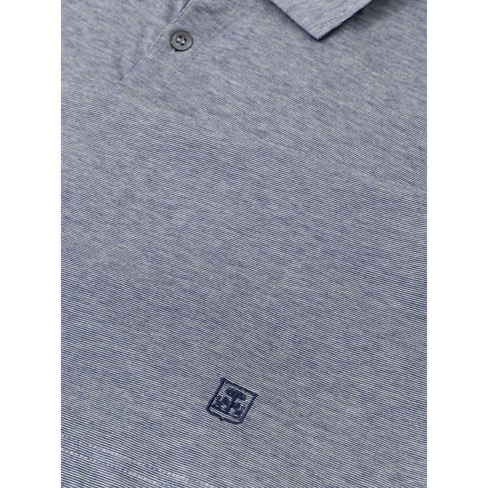 Gray Cotton Polo Shirt