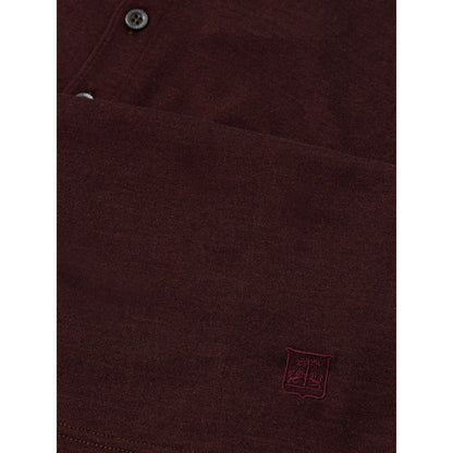 Bordeaux Wool Polo Shirt