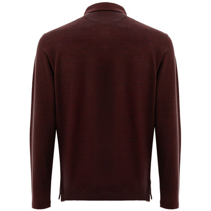 Bordeaux Wool Polo Shirt