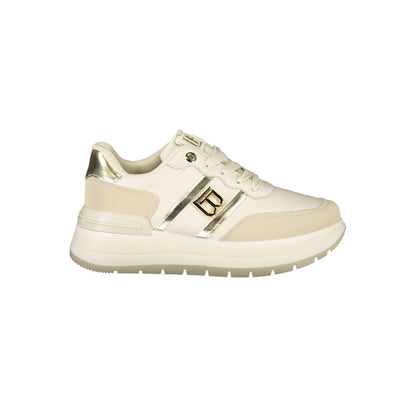 Beige Polyester Sneaker