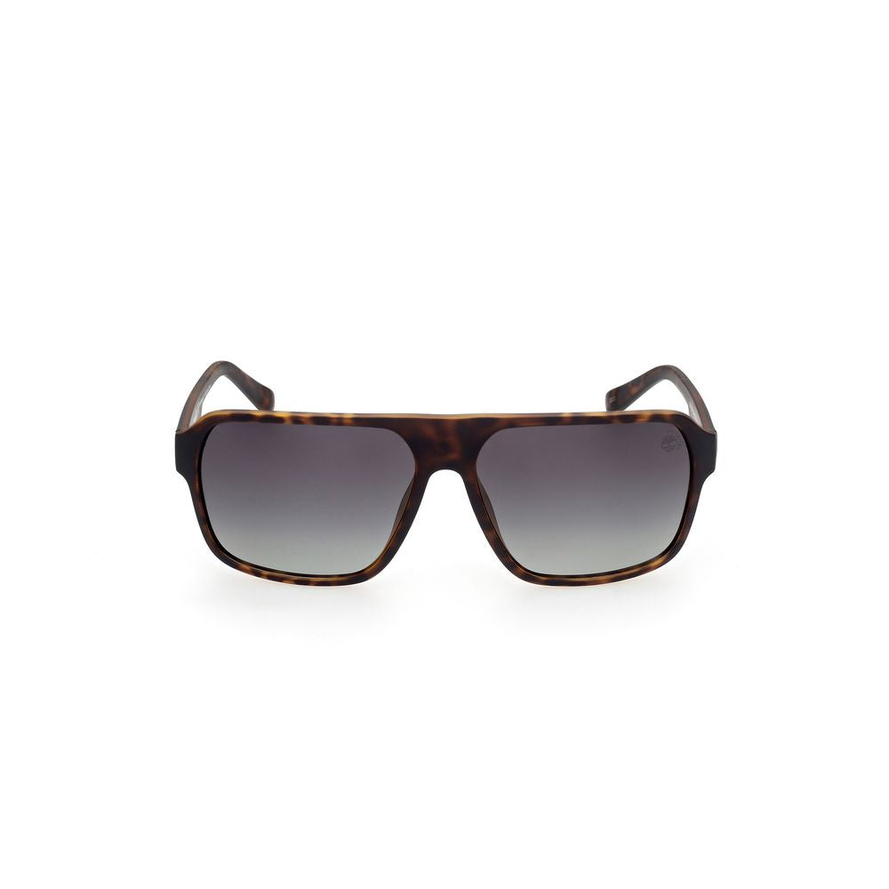 Brown Injected Sunglasses