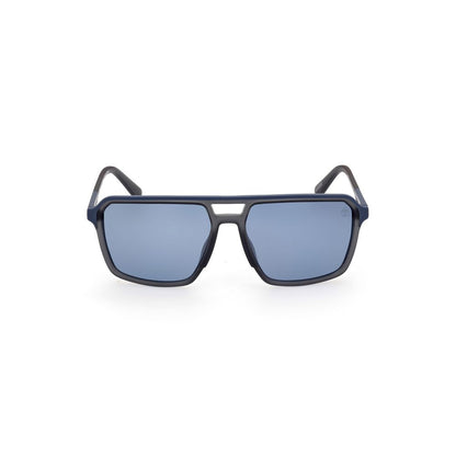 Blue Injected Sunglasses