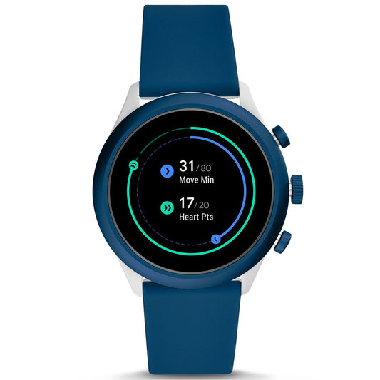 Blue Silicone Watch