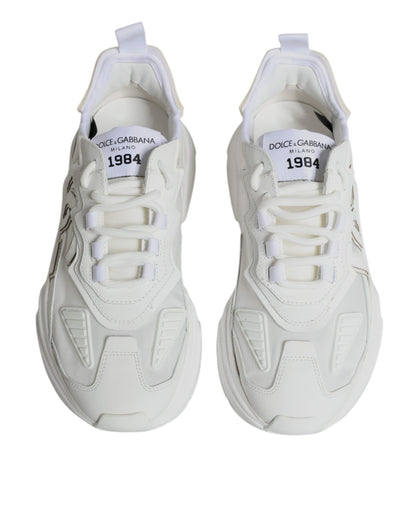 White Nylon Daymaster Low Top Sneakers Shoes