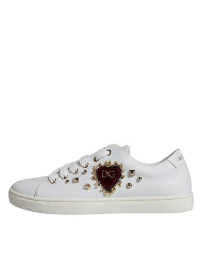 White Portofino Sacred Heart Sneakers Shoes