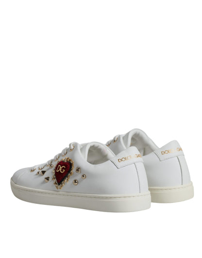 White Portofino Sacred Heart Sneakers Shoes