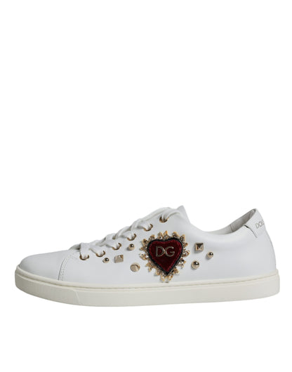 White Portofino Sacred Heart Sneakers Shoes