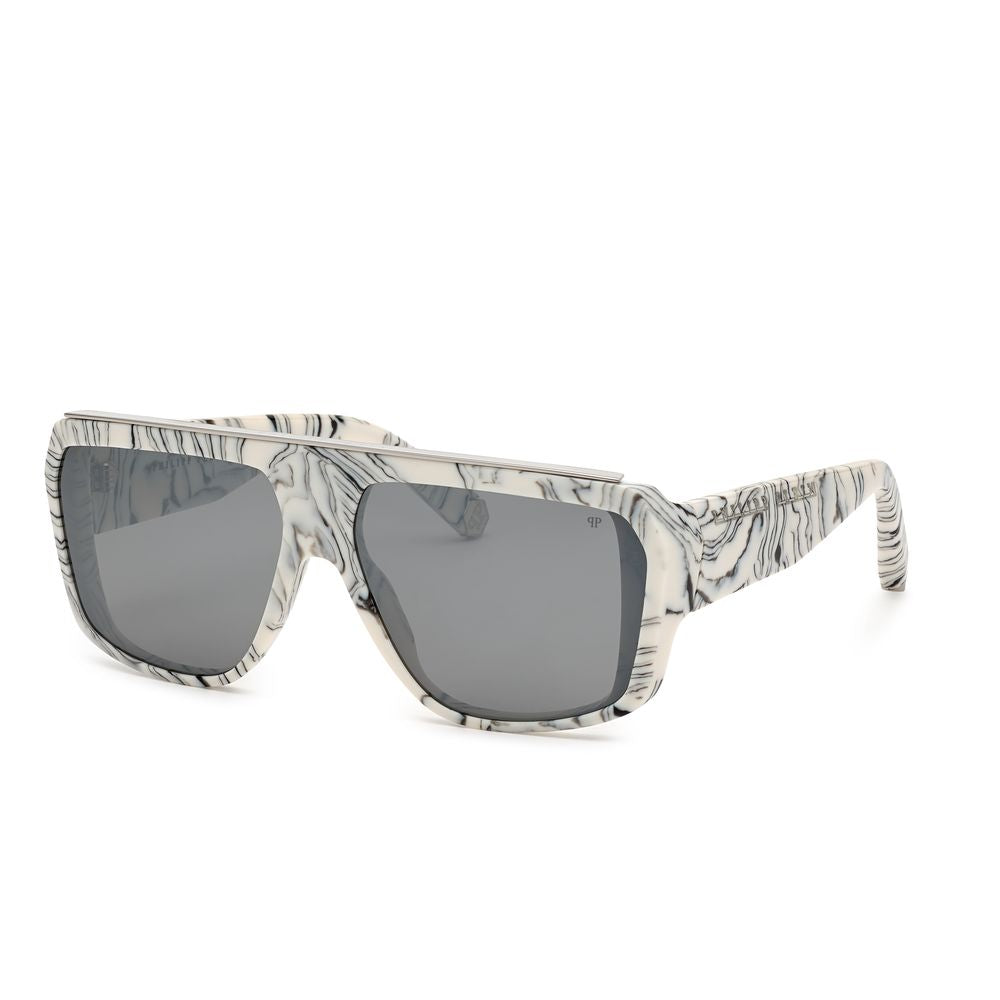 White Injected Sunglasses