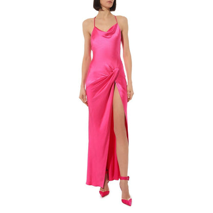 Fuchsia Polyester Dress