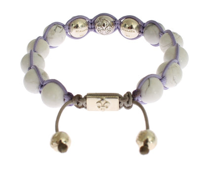 Bracelet en argent 925 violet CZ Howlite