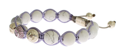 Bracelet en argent 925 violet CZ Howlite