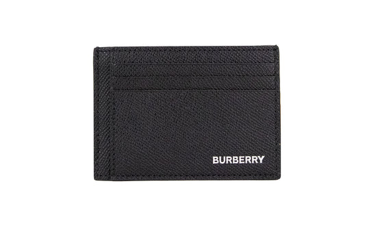 Chase Business Small Black Grained Leather Money Clip Card Case Wallet