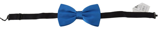Elegant Sapphire Silk Bow Tie