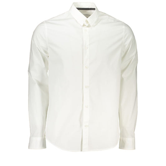 Elegant Slim Fit Long Sleeved White Shirt