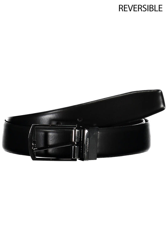Reversible Black Leather Belt