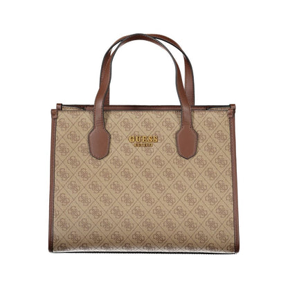 Beige Polyethylene Handbag