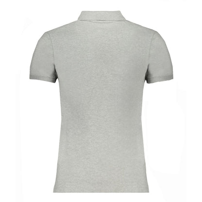 Gray Cotton Polo Shirt