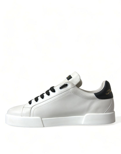 White Black Portofino Patch Men Sneakers Shoes