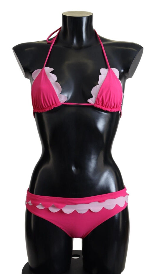 Chic Pink Two-Piece Bikini Swimwear